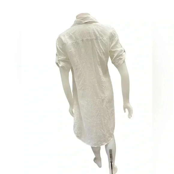 Michael Kors 100% Ramie Hi Low Short Sleeve Dress Tunic Size XS - Picture 5 of 13